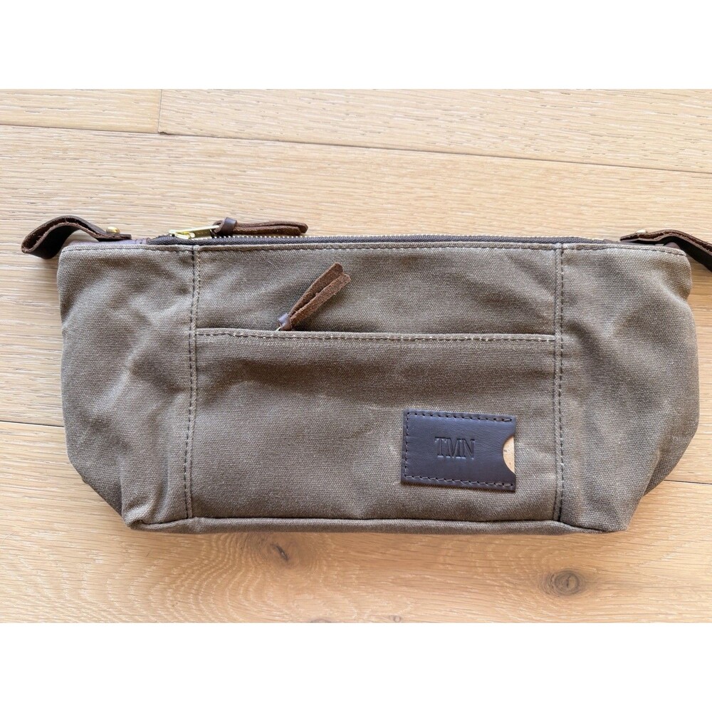 Clark & Tate Doppsac Toiletry Bag Waxed Canvas/Leather USA Made